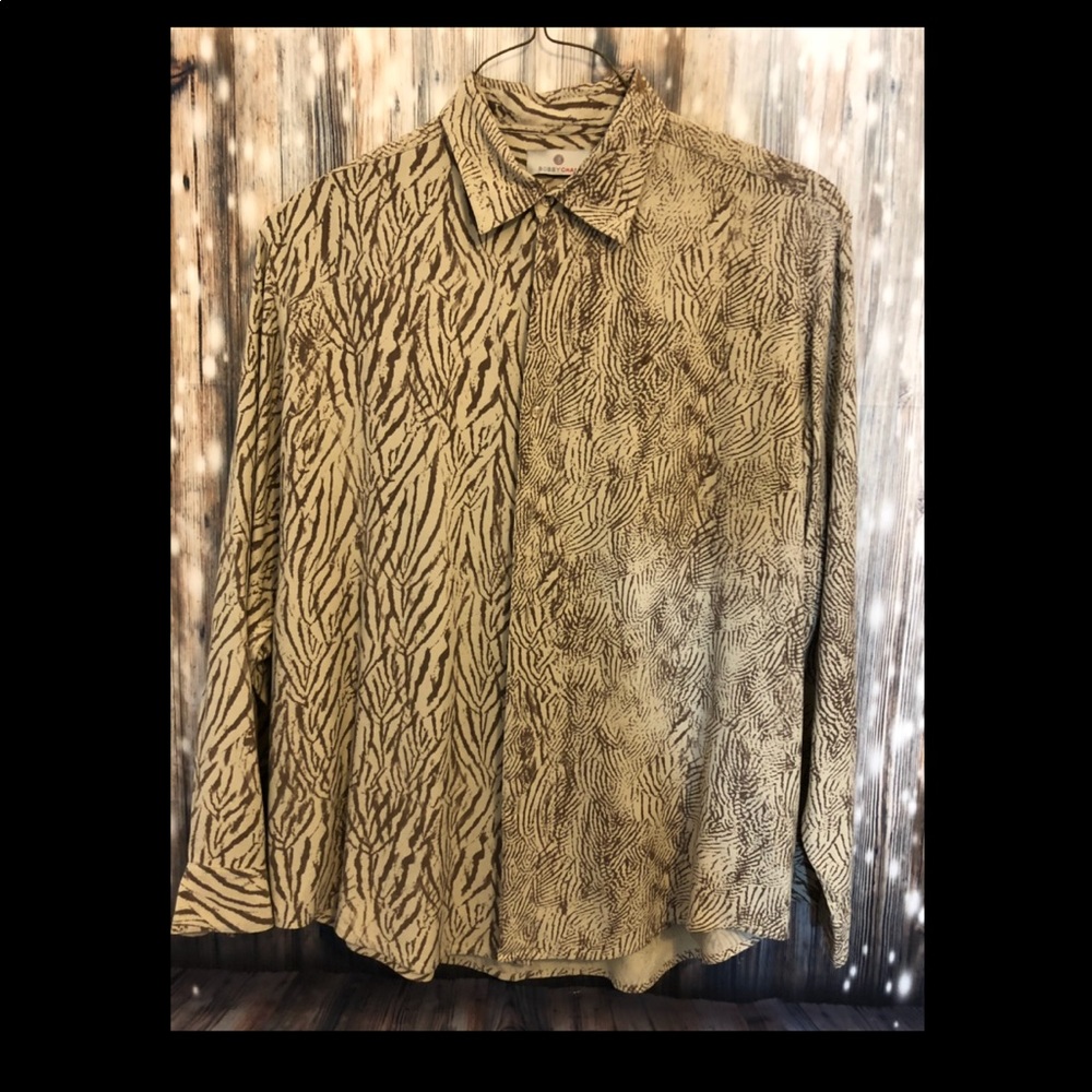 BOBBY CHAN MEN’S LARGE SILK AND BAMBOO SHIRT